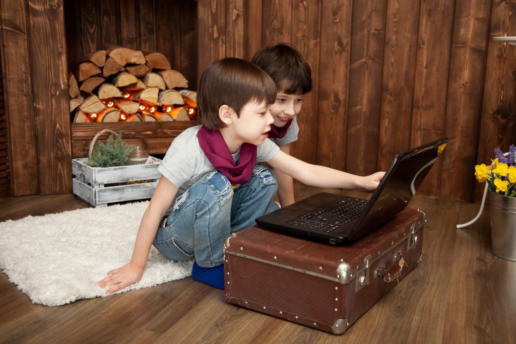 Kids Planning Travel